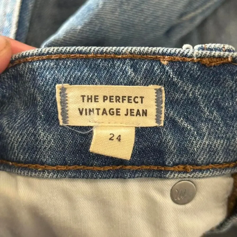 Madewell The Perfect Vintage Jean Skinny Jeans Size 24 24x27